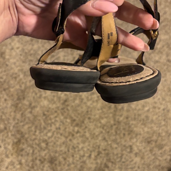 Born Black and Cream Women's Sandals - Picture 3 of 5